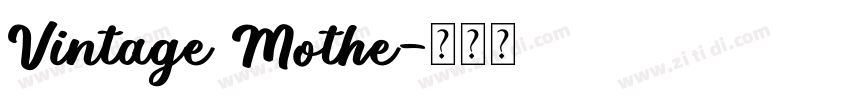 Vintage Mothe字体转换